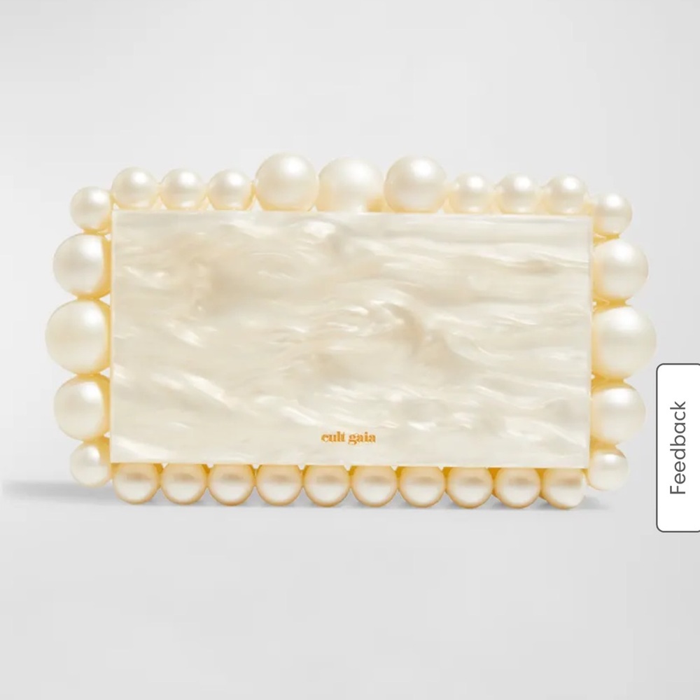 Cult Gaia Pearl Clutch - 
Eos Pearly Acrylic Clutch Bag